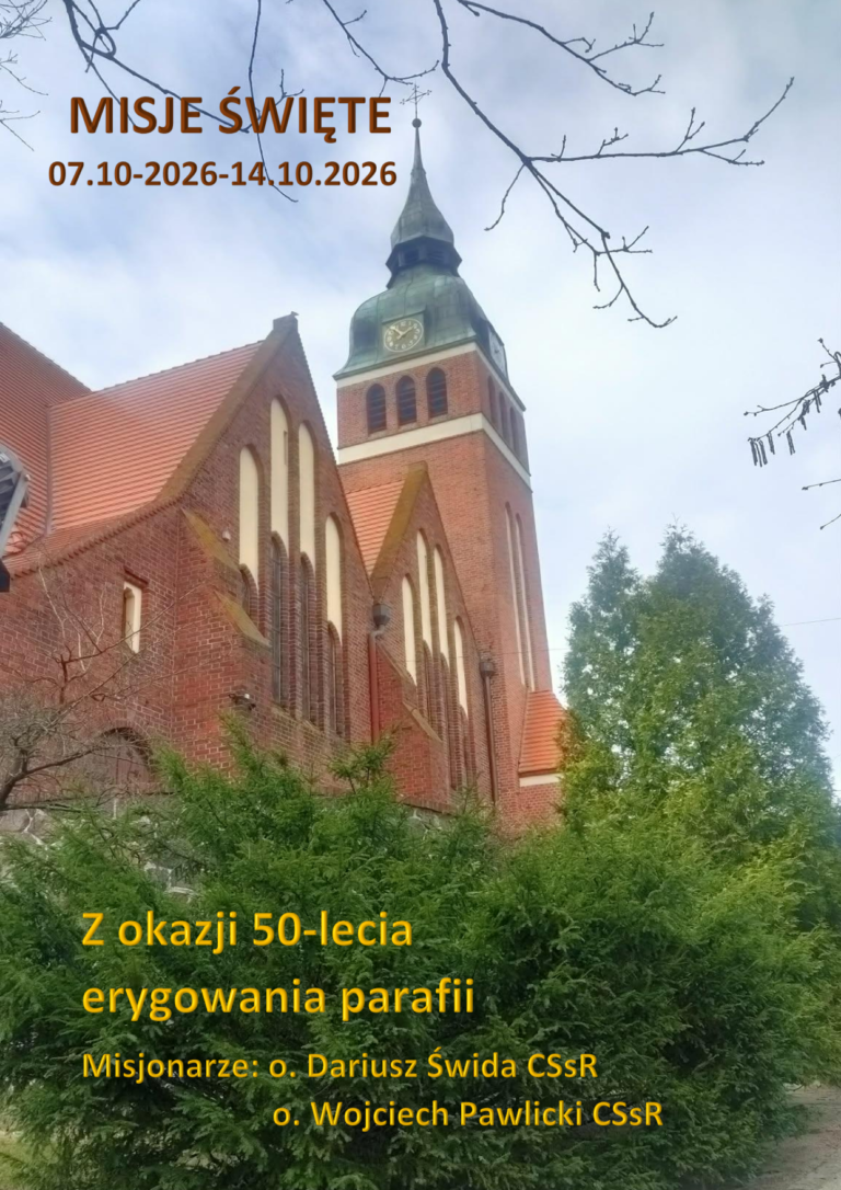 MISJE ŚWIĘTE 07.10-2026-14.10.2026